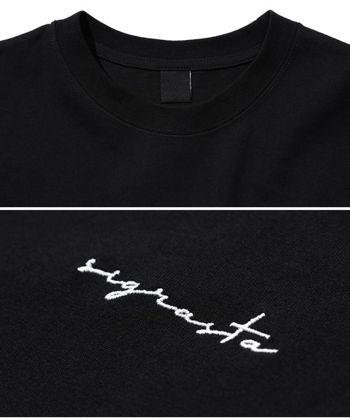 jiggys shop(ジギーズショップ)の「ミドルウエイトロゴ刺繍ロンT 長袖Tシャツ カットソー(Tシャツ/カットソー・メンズ・ミント/ホワイト/ブラック・LARGE/MEDIUM)」の8枚目の写真