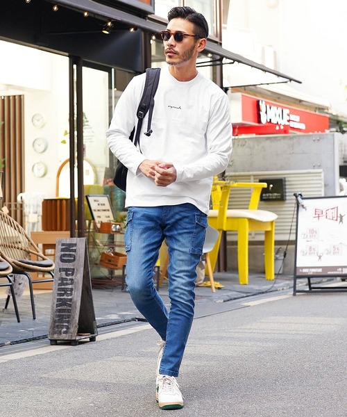 jiggys shop(ジギーズショップ)の「ミドルウエイトロゴ刺繍ロンT 長袖Tシャツ カットソー(Tシャツ/カットソー・メンズ・ミント/ホワイト/ブラック・LARGE/MEDIUM)」の11枚目の写真