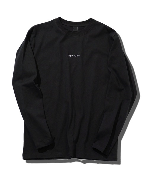 jiggys shop(ジギーズショップ)の「ミドルウエイトロゴ刺繍ロンT 長袖Tシャツ カットソー(Tシャツ/カットソー・メンズ・ミント/ホワイト/ブラック・LARGE/MEDIUM)」の12枚目の写真
