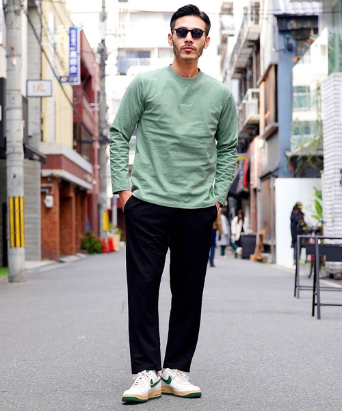jiggys shop(ジギーズショップ)の「ミドルウエイトロゴ刺繍ロンT 長袖Tシャツ カットソー(Tシャツ/カットソー・メンズ・ミント/ホワイト/ブラック・LARGE/MEDIUM)」の15枚目の写真