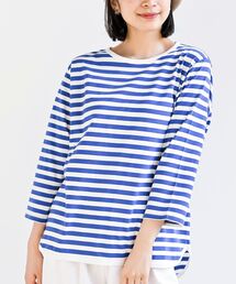 rps | 配色バインダーボーダー７分袖カットソー(Tシャツ/カットソー)