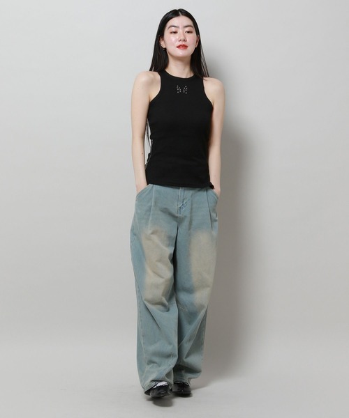 トップス nasty fancy club NASTY FANCY CLUB／ZIPPER スリーブレス 2116656（タンクトップ