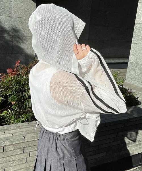 WEGO（ウィゴー）の「WEGO/Wジップラインメッシュパーカー（ブルゾン