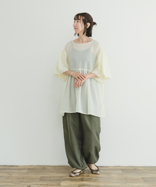 URBAN RESEARCH ITEMS / アーバンリサーチ アイテムズ シアーティアードブラウス ITEMS URBANRESEARCH 【アイテムズ アーバンリサーチ