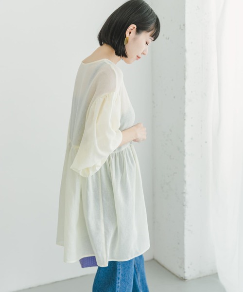 URBAN RESEARCH ITEMS / アーバンリサーチ アイテムズ シアーティアードブラウス ITEMS URBANRESEARCH 【アイテムズ アーバンリサーチ