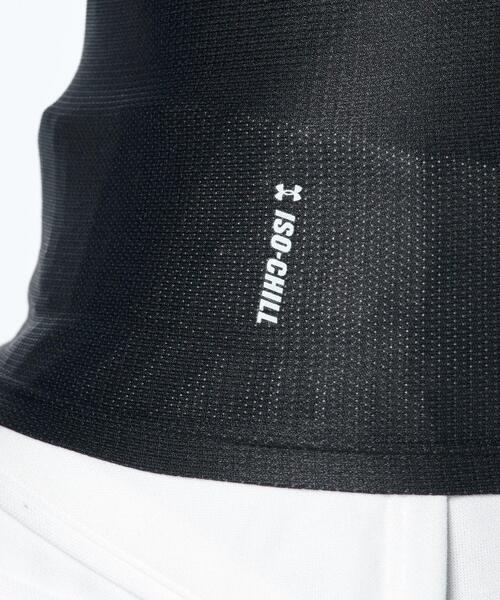 UNDER ARMOUR(アンダーアーマー)の「UAアイソチル コンプレッション ショートスリーブ クルーネック シャツ(ベースボール/メンズ)(Tシャツ/カットソー・メンズ・ブラック・XL/L/M/S/2XL/3XL)」の5枚目の写真