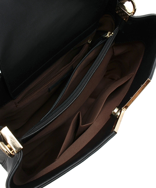 goocy（グースィー）の「CUBEトートバッグ（トートバッグ・レディース・ブラック/キャメル・FREE）」の6枚目の写真