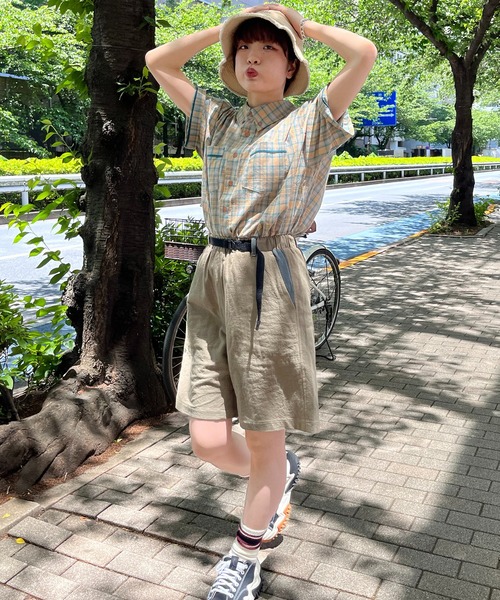 微配色綿麻クライミングパンツ（その他パンツ）｜DOUBLE NAME（ダブルネーム）