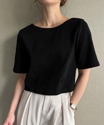 前後2wayリブチビTシャツ