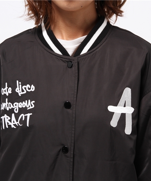 WEGO（ウィゴー）の「WEGO/イニシャルスタジャン（スタジャン・レディース・ネイビー/ブラック・FREE）」の12枚目の写真