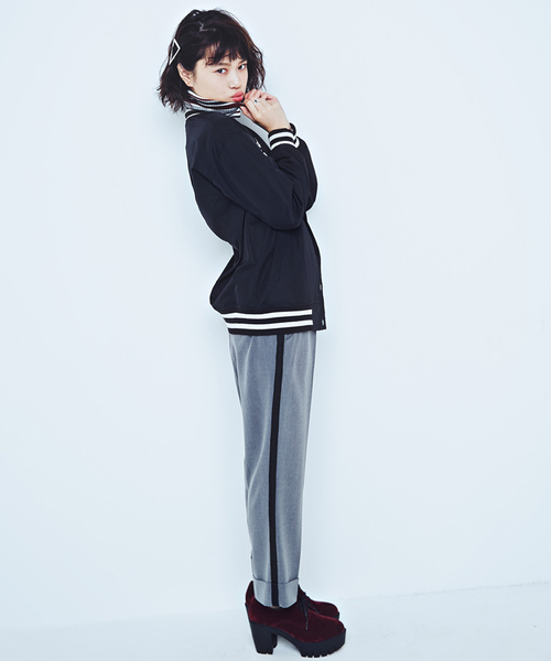 WEGO（ウィゴー）の「WEGO/イニシャルスタジャン（スタジャン・レディース・ネイビー/ブラック・FREE）」の3枚目の写真