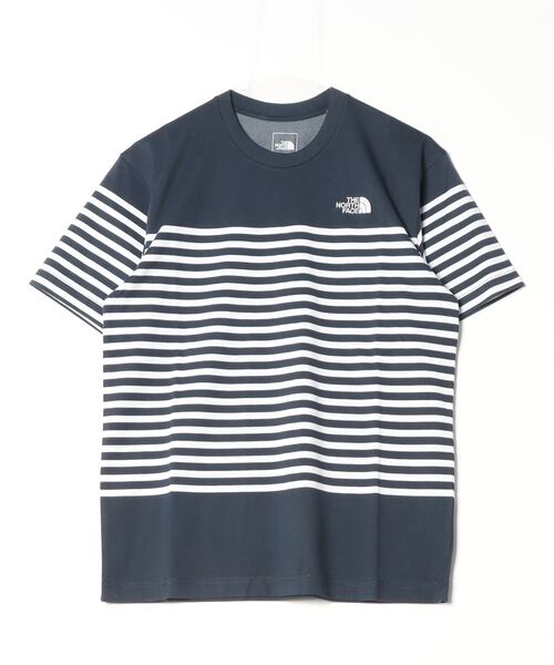 THE NORTH FACE(ザノースフェイス)の「ザ ノース フェイス THE NORTH FACE S/S Panel Border Tee_ショートスリーブパネルボーダーティー(Tシャツ/カットソー・メンズ・ネイビー/ホワイト・M/L/LL/S)」の2枚目の写真