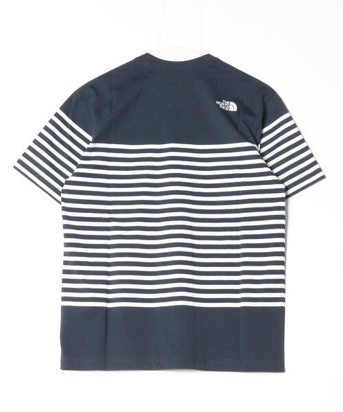 THE NORTH FACE(ザノースフェイス)の「ザ ノース フェイス THE NORTH FACE S/S Panel Border Tee_ショートスリーブパネルボーダーティー(Tシャツ/カットソー・メンズ・ネイビー/ホワイト・M/L/LL/S)」の3枚目の写真