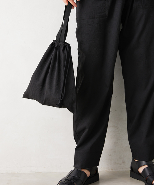 JOURNAL STANDARD relume（ジャーナルスタンダード　レリューム）の「AIRLY DOTS サッカー半袖シャツ（シャツ/ブラウス・メンズ・グレー/ブラック/ネイビー・MEDIUM/LARGE）」の10枚目の写真