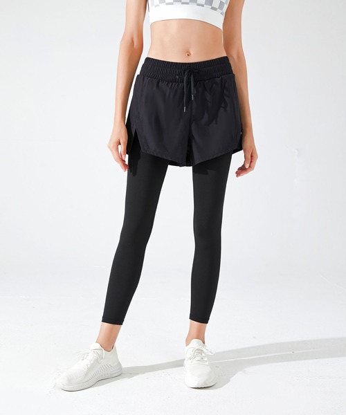 OSYAREVO（オシャレボ）の「水着 レディース 体型カバー ラッシュガード フィットネス 水陸両用 水陸両用 一体型 体型カバー レギンス レディース（ラッシュガード・レディース・ピンク/ブラック/グレー・SMALL/MEDIUM/LARGE/X-LARGE）」の11枚目の写真