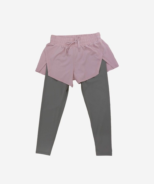 OSYAREVO（オシャレボ）の「水着 レディース 体型カバー ラッシュガード フィットネス 水陸両用 水陸両用 一体型 体型カバー レギンス レディース（ラッシュガード・レディース・ピンク/ブラック/グレー・SMALL/MEDIUM/LARGE/X-LARGE）」の14枚目の写真