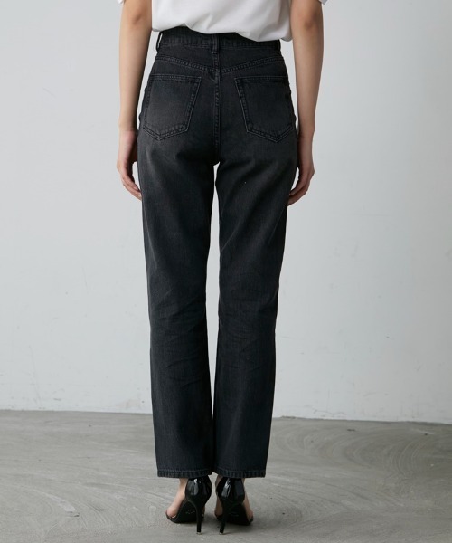 M.deux（エムドゥ）の「【ハイウエストストレートデニム】（デニムパンツ・レディース・オフホワイト/グレー・SMALL/MEDIUM）」の17枚目の写真
