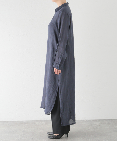 Deuxieme Classe(ドゥーズィエムクラス)の「【JOIN CLOTHES/ジョインクローズ】 SHIRT DRESS(ワンピース・レディース・ホワイト/ネイビー・FREE)」の12枚目の写真