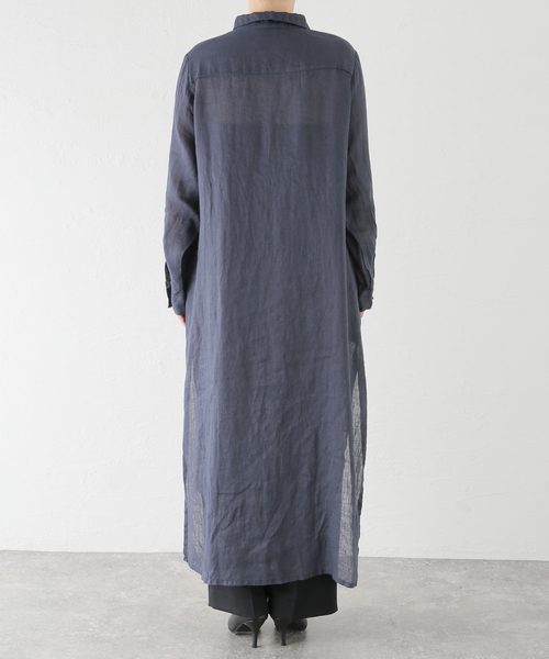 Deuxieme Classe(ドゥーズィエムクラス)の「【JOIN CLOTHES/ジョインクローズ】 SHIRT DRESS(ワンピース・レディース・ホワイト/ネイビー・FREE)」の13枚目の写真