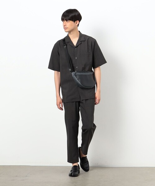 COMME CA ISM（コムサイズム）の「サフィアーノ 型押し ワンショルダーバッグ（ショルダーバッグ・メンズ・チャコール/ブラック・FREE）」の16枚目の写真