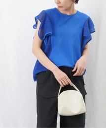 LUCA/LADY LUCK LUCA | LC/LLL ケミカルレースフリルカットソー / レースフリル切替Tee(Tシャツ/カットソー)