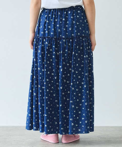 bulle de savon（ビュルデサボン）の「○indigo flower 抜染プリント