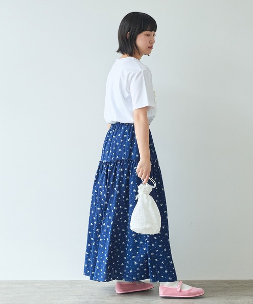 bulle de savon（ビュルデサボン）の「○indigo flower 抜染