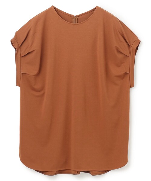 UNFILO(アンフィーロ)の「BEAUTY FORM タックスリーブTシャツ(Tシャツ/カットソー・レディース・ベージュ系2/ホワイト系/ブラウン系/ブラック系/グレー系・MEDIUM/LARGE/SMALL)」の4枚目の写真