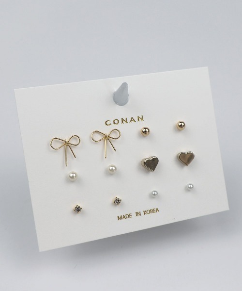 CEMONEMO（セモネモ）の「デイリー マルチピアス 6セット（ピアス（両耳用）・レディース・その他4/その他3/その他2/その他1/その他6/その他7/その他5/その他8・FREE）」の3枚目の写真