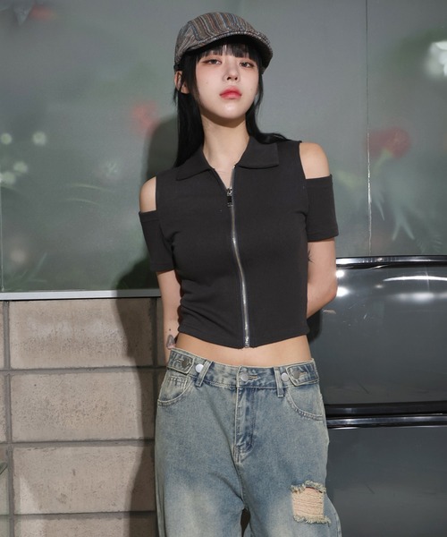 FOLLOWIN（フォロウィン）の「[UNISEX][頭周り調整可能][オールシーズン]ストライプハンチングベレー帽（キャップ・レディース・ブルー/カーキ・ONE SIZE）」の3枚目の写真