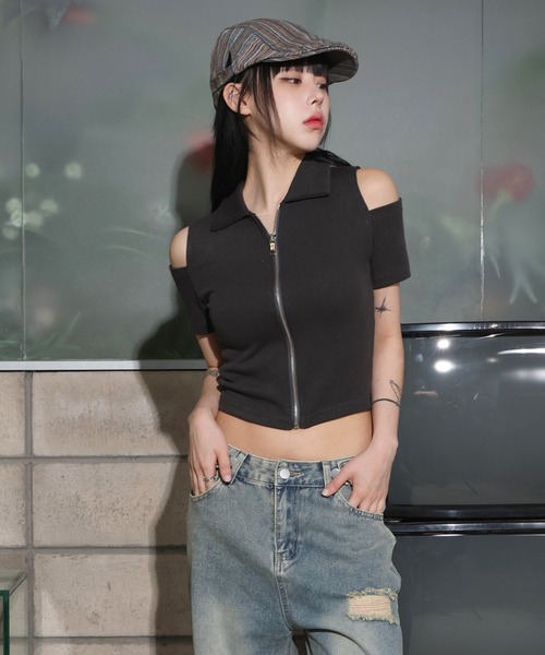 FOLLOWIN（フォロウィン）の「[UNISEX][頭周り調整可能][オールシーズン]ストライプハンチングベレー帽（キャップ・レディース・ブルー/カーキ・ONE SIZE）」の4枚目の写真