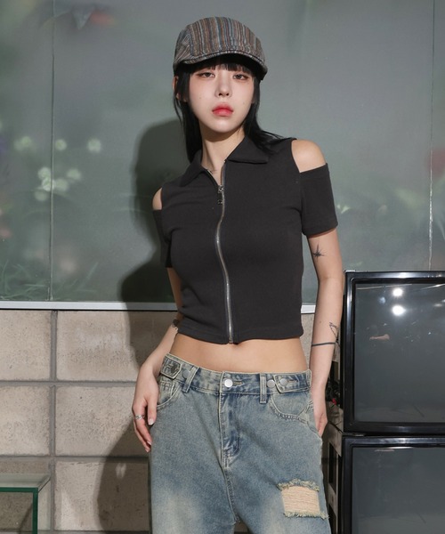 FOLLOWIN（フォロウィン）の「[UNISEX][頭周り調整可能][オールシーズン]ストライプハンチングベレー帽（キャップ・レディース・ブルー/カーキ・ONE SIZE）」の6枚目の写真