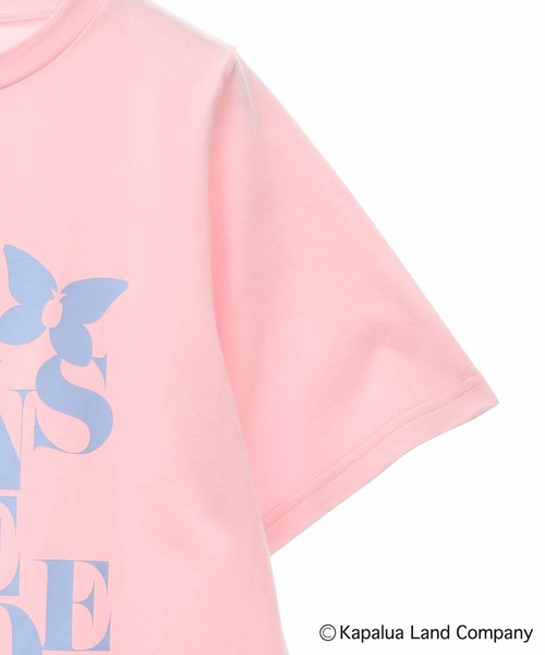31 Sons de mode(トランテアン ソン ドゥ モード)の「【Kapaluaコラボ】ロゴTシャツ(Tシャツ/カットソー・レディース・ピンク/オフホワイト/サックスブルー・36)」の5枚目の写真