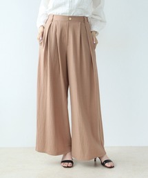 ナチュラルスムースワイドパンツ