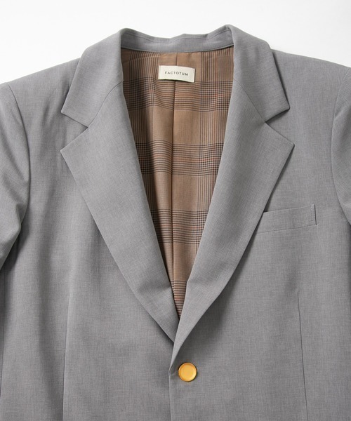 FACTOTUM（ファクトタム）の「【FACTOTUM】Tropical 2B Jacket（テーラードジャケット・メンズ・グレー/ネイビー・46/48）」の14枚目の写真