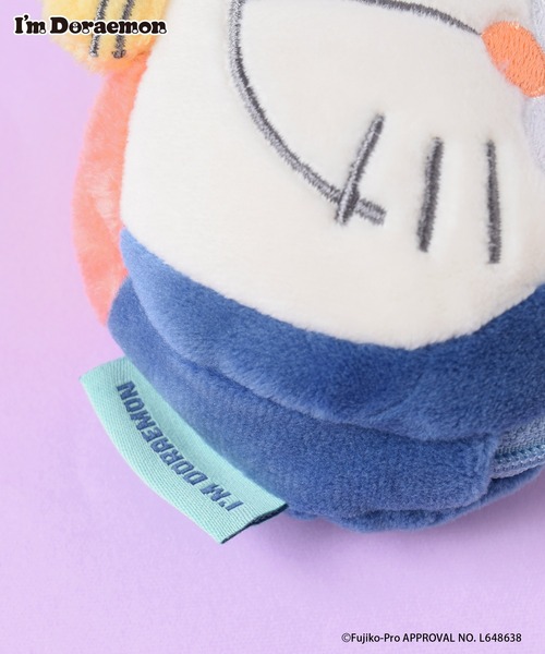 Flowering(フラワーリング)の「I’M DORAEMON/ミニフェイスポーチ(ポーチ・レディース・ブルー・FREE)」の4枚目の写真