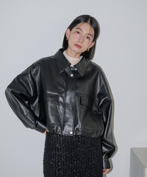 PRADA 22SS レザーショートブルゾン PRADA 22SS レザーショートブルゾン