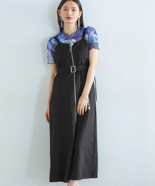 HARE(ハレ)の「2PSETショートジャケット*ジャンスカ(HARE)(セットアップ・レディース・ブラック/ライトブルー・FREE)」の10枚目の写真