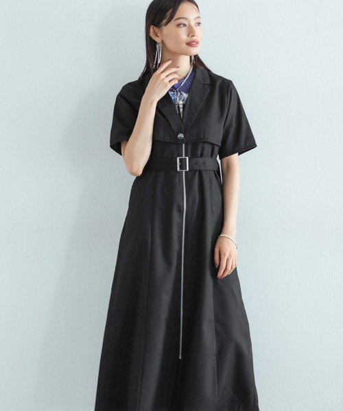 HARE(ハレ)の「2PSETショートジャケット*ジャンスカ(HARE)(セットアップ・レディース・ブラック/ライトブルー・FREE)」の12枚目の写真