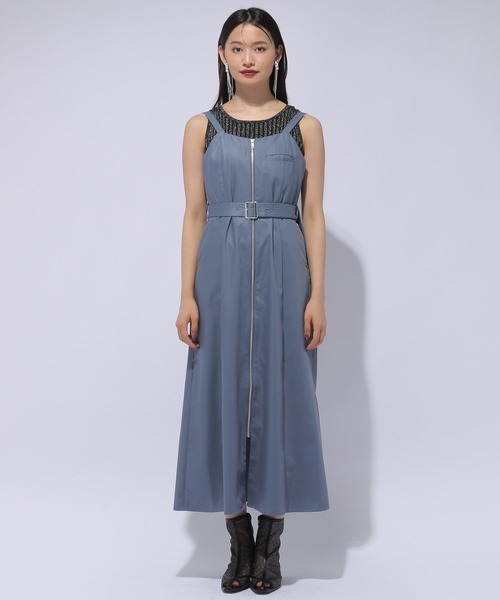 HARE(ハレ)の「2PSETショートジャケット*ジャンスカ(HARE)(セットアップ・レディース・ブラック/ライトブルー・FREE)」の22枚目の写真