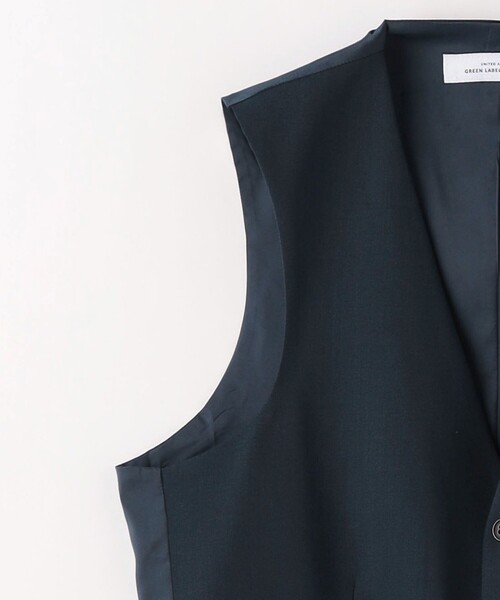 green label relaxing(グリーンレーベルリラクシング)の「A+ TWPU サージ スリム 5B ベスト -ウォッシャブル-(スーツベスト・メンズ・ダークブラウン/ネイビー/ブラック/ロイヤルブルー・XS/S/M/L/XL/XXL)」の16枚目の写真