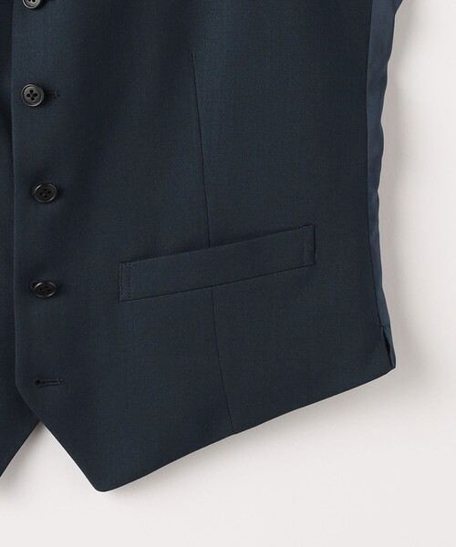 green label relaxing(グリーンレーベルリラクシング)の「A+ TWPU サージ スリム 5B ベスト -ウォッシャブル-(スーツベスト・メンズ・ダークブラウン/ネイビー/ブラック/ロイヤルブルー・XS/S/M/L/XL/XXL)」の17枚目の写真