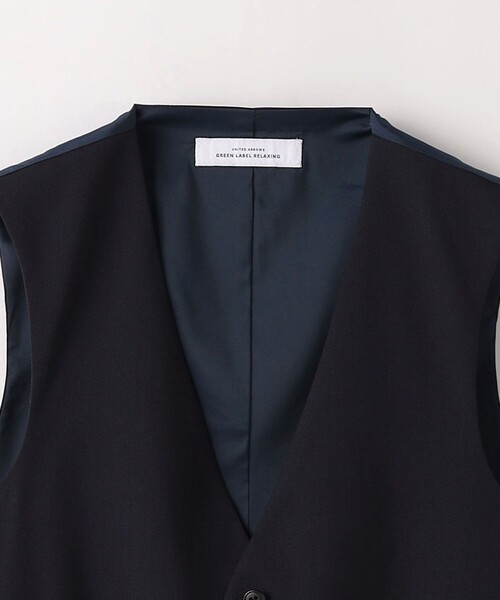 green label relaxing(グリーンレーベルリラクシング)の「A+ TWPU サージ スリム 5B ベスト -ウォッシャブル-(スーツベスト・メンズ・ダークブラウン/ネイビー/ブラック/ロイヤルブルー・XS/S/M/L/XL/XXL)」の11枚目の写真