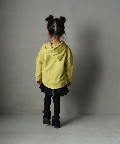 MAKE YOUR DAY(メイクユアデイ)の「チェックとフェイクレザーのプリーツスカート■80~140cm(スカート・キッズ・サックスブルー/レッド/ブラック・120/110/100/80/130/140/90)」の4枚目の写真