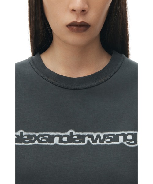 alexanderwang(アレキサンダーワン)の「SHORT SLEEVE TEE WITH HALO GLOW GRAPHIC(Tシャツ/カットソー・レディース・ブラック・S)」の5枚目の写真