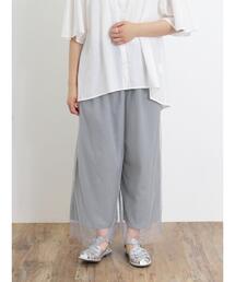 Samansa Mos2 | チュールドッキングパンツ(その他パンツ)