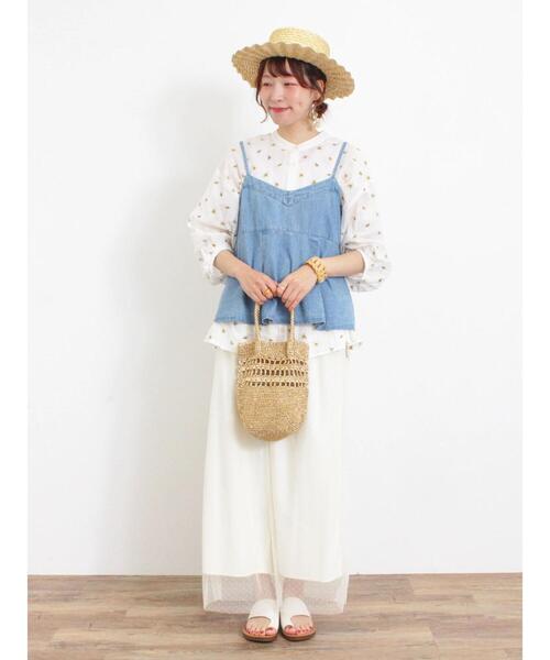 Samansa Mos2(サマンサ モスモス)の「チュールドッキングパンツ(その他パンツ・レディース・ブラック/キナリ/グレー・F)」の22枚目の写真