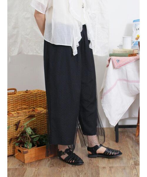 Samansa Mos2(サマンサ モスモス)の「チュールドッキングパンツ(その他パンツ・レディース・ブラック/キナリ/グレー・F)」の19枚目の写真