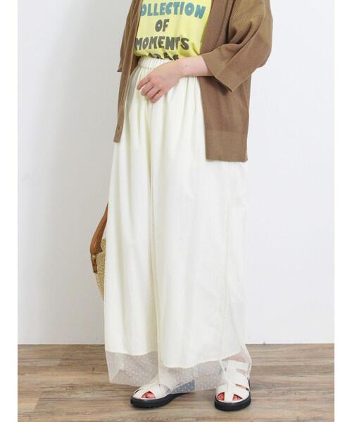 Samansa Mos2(サマンサ モスモス)の「チュールドッキングパンツ(その他パンツ・レディース・ブラック/キナリ/グレー・F)」の13枚目の写真