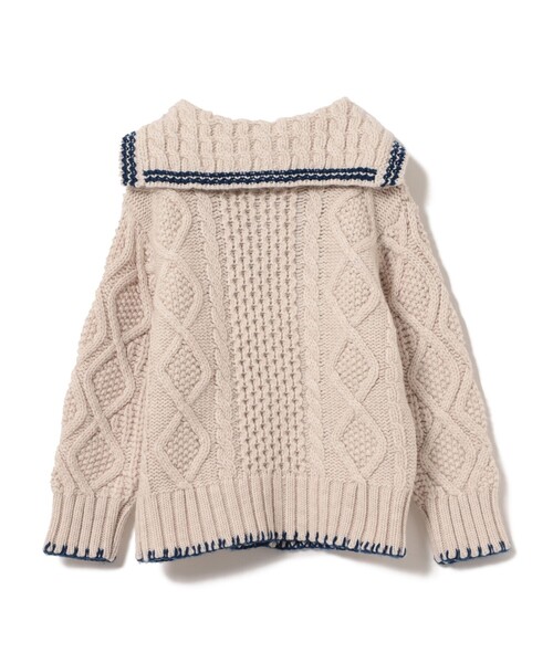 こども ビームス（コドモビームス）の「こども ビームス / ケーブル編み ニットカーディガン 2024（100～150cm）（カーディガン/ボレロ・キッズ・オフホワイト/ネイビー・M（120-130）/L(140-150)/S(100-110)）」の21枚目の写真